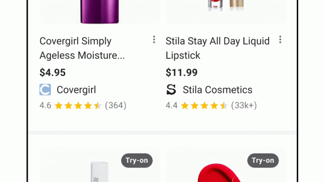 Google AR lipstick