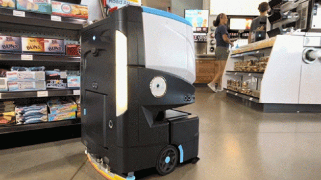 Kum and Go cleaning robot