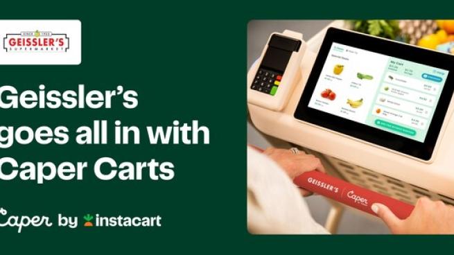 Geisslers Supermarkets uses Instacart Caper Carts