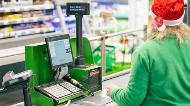 holiday cashier