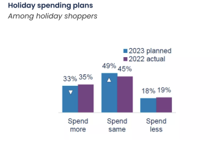 Holiday shopping data 